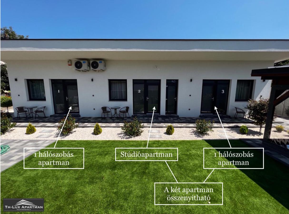 Th-Lux Apartman Hajduszoboszlo Bagian luar foto